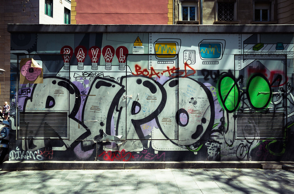 Grafitti in Raval neighbourhood, Barcelona