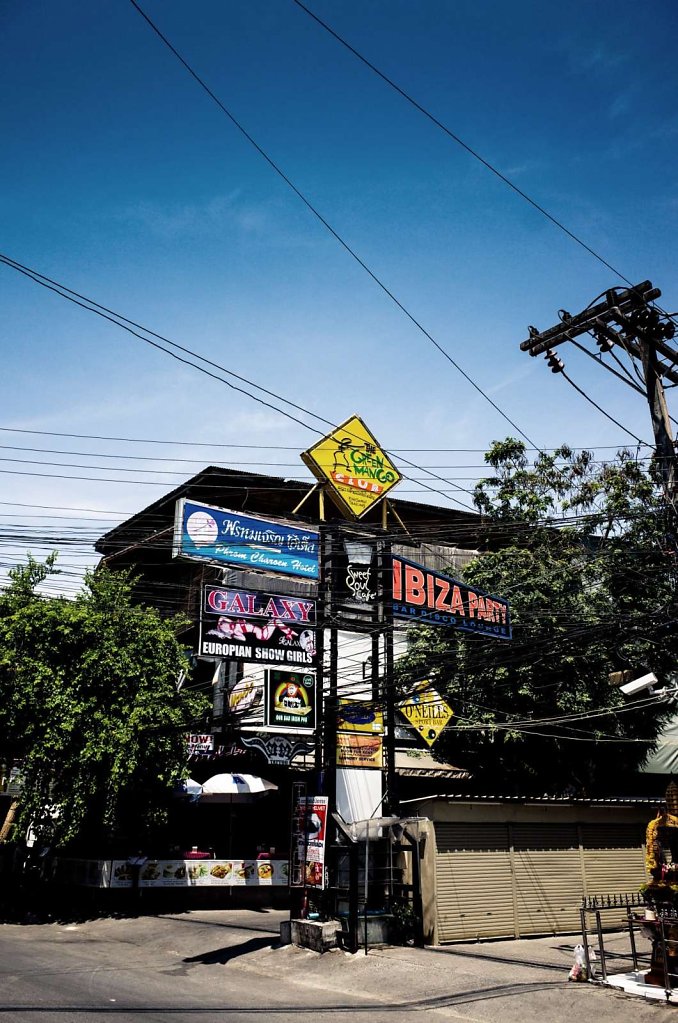 Signage and cables, Koh Samui