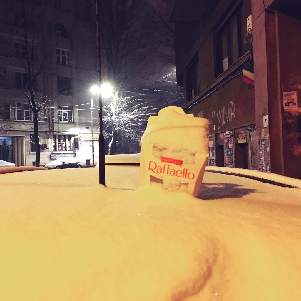 Box of fresh snow